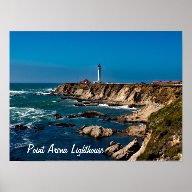 Affiche Phare de Point Arena Pittoresque (Devant)