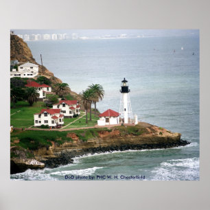 Affiche Phare de Point Loma près de San Diego, Californie