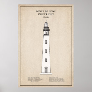 Affiche Phare de Ponce de Leon Inlet - Floride - SBD