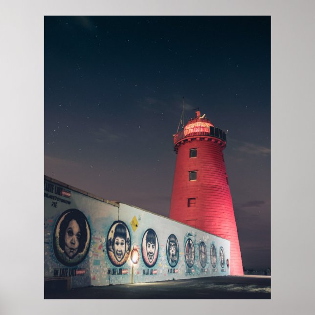 Affiche Phare de Poolbeg, Dublin Bay, Irlande (Devant)