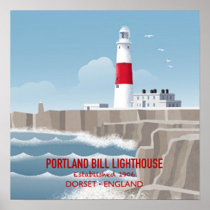 Affiche Phare de Portland Bill