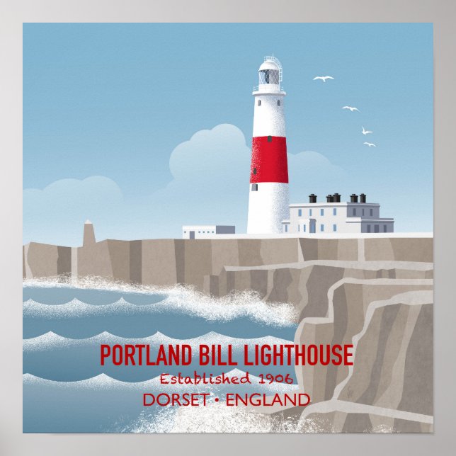 Affiche Phare de Portland Bill (Devant)