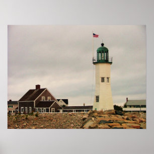 Affiche phare de scituate