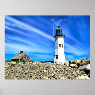 Affiche Phare de Scituate