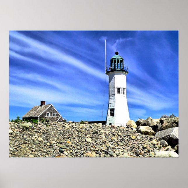 Affiche Phare de Scituate (Devant)