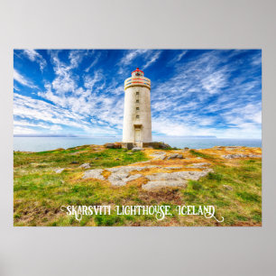 Affiche Phare de Skarsviti, Islande
