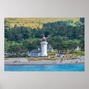 Affiche Phare de Sletterhage, Danemark