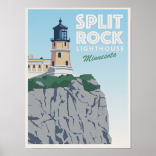 Affiche Phare de Split Rock, Minnesota