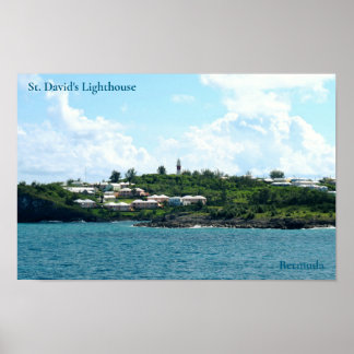 Affiche Phare de St. David, Bermudes