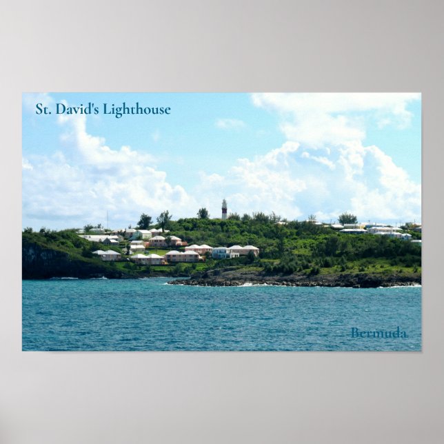 Affiche Phare de St. David, Bermudes (Devant)