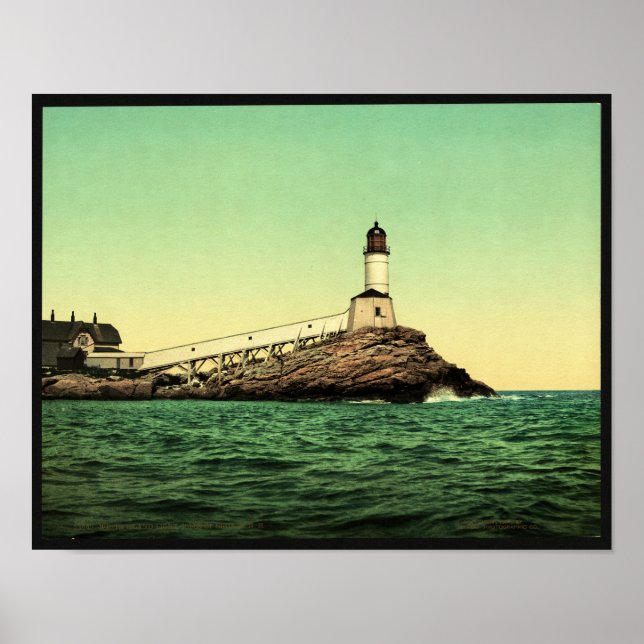 Affiche Phare de White Island, Isles of Shoals, N.H. (Devant)