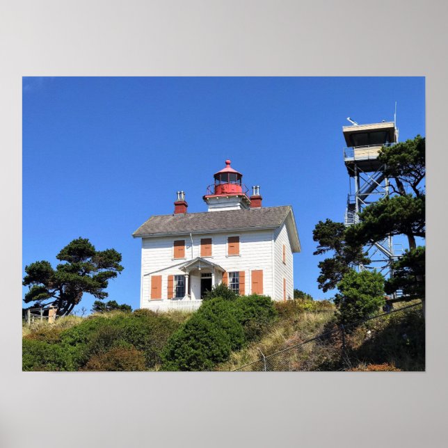 Affiche Phare de Yaquina Bay, Newport, Oregon (Devant)