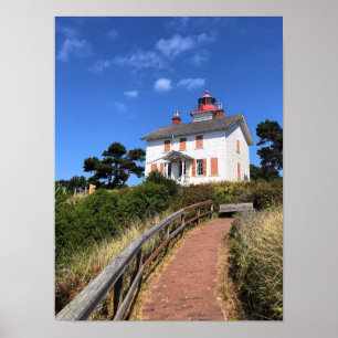 Affiche Phare de Yaquina Bay, Newport, Oregon