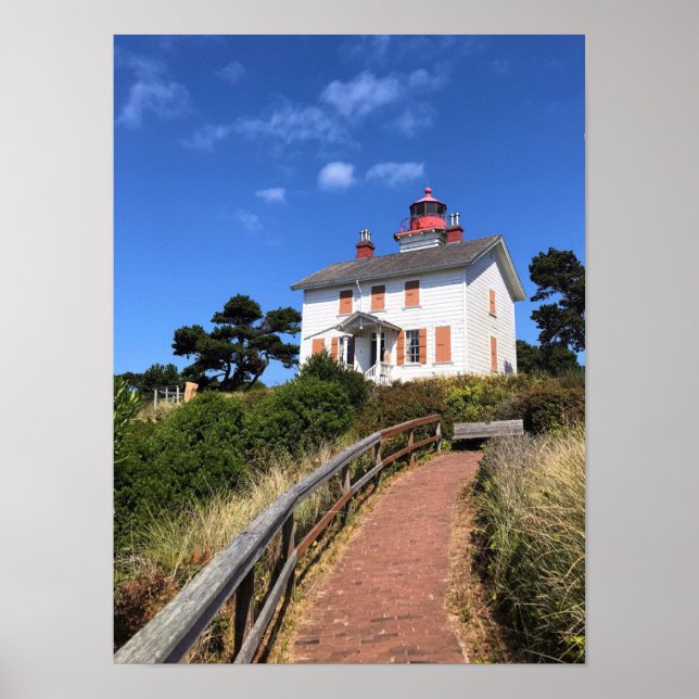 Affiche Phare de Yaquina Bay, Newport, Oregon (Devant)