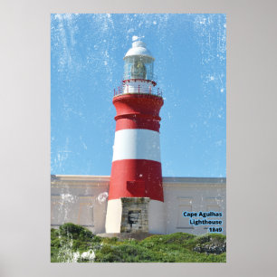 Affiche Phare du Cap Agulhas 1849