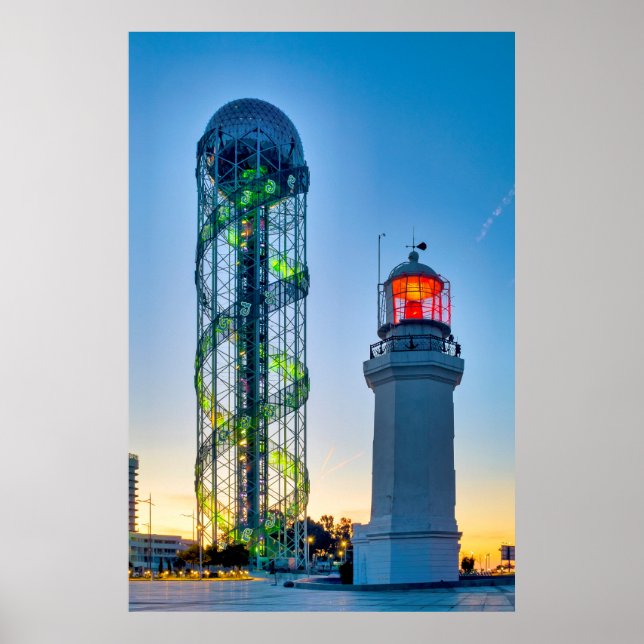 Affiche Phare et tour alphabétique (Devant)