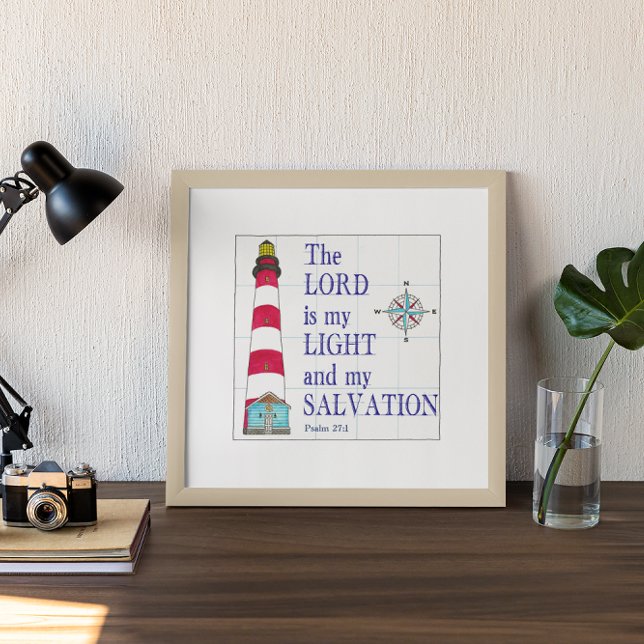 Affiche Phare Le Seigneur est ma lumière et mon salut (Créateur téléchargé)
