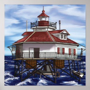 Affiche Phare moyen mobile de baie