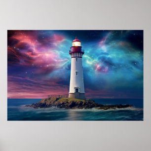 Affiche Phare Nature Monde Paysage fantastique Image