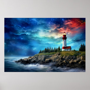 Affiche Phare Nature Monde Paysage fantastique Image