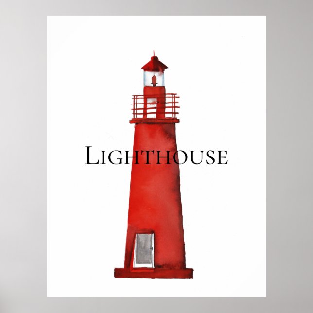 Affiche Phare rouge (Devant)
