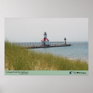 Affiche Phare Saint-Joseph - Michigan