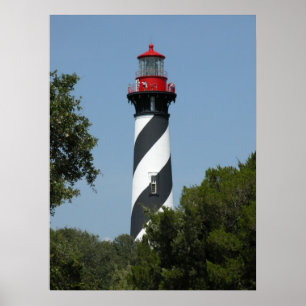 Affiche Phare St Augustine Florida