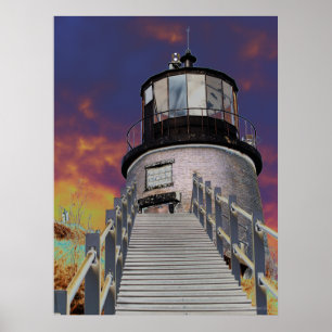 Affiche Phare surréaliste
