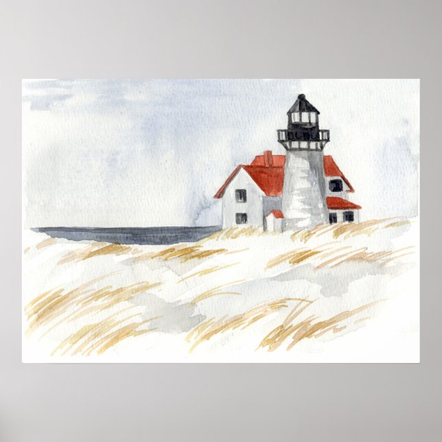 Affiche Phare Winter Snow Race Point Provincetown (Devant)