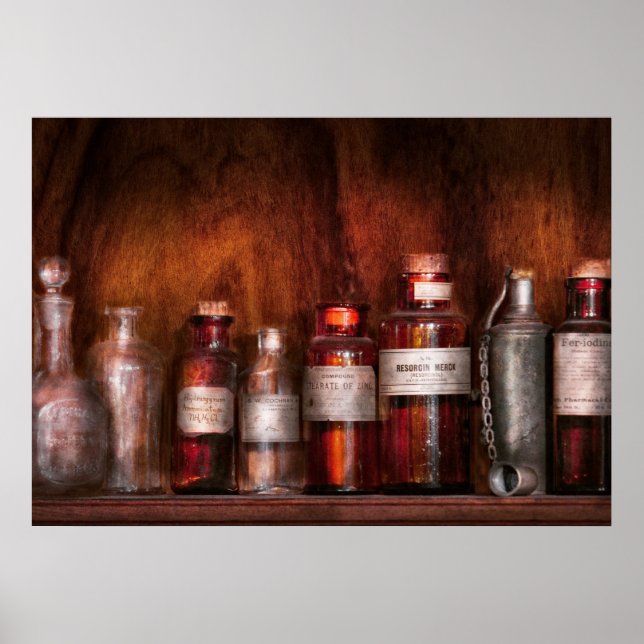 Affiche Pharmacie - Fluides fantaisie du pharmacien (Devant)