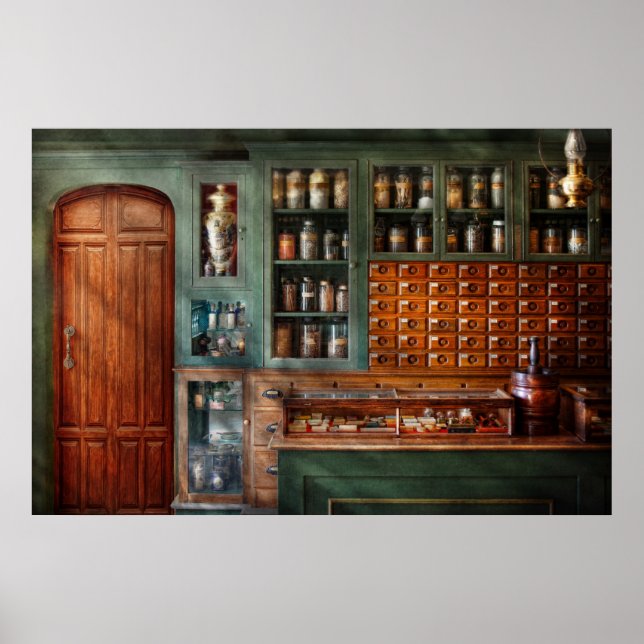 Affiche Pharmacie - Médecine - Produits pharmaceutiques (Devant)