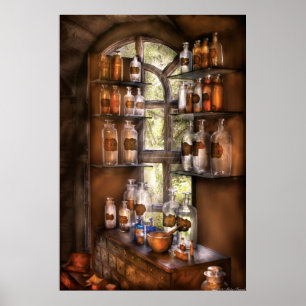 Affiche Pharmacien - Diverses potions