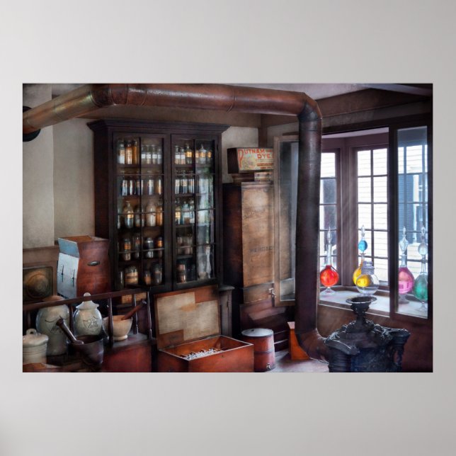 Affiche Pharmacien - Visite de l'apothèque (Devant)