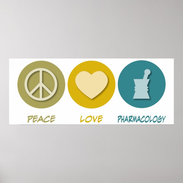 Affiche Pharmacologie Peace Love (Devant)