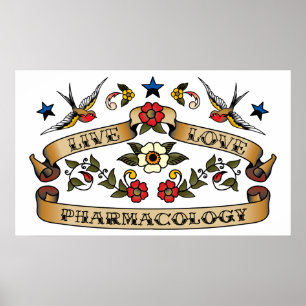 Affiche Pharmacologie vivante d'amour