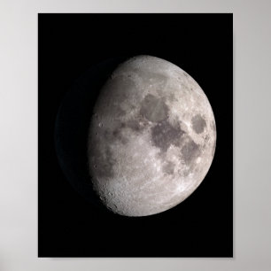 Affiche Phase de lune gibbbeuse