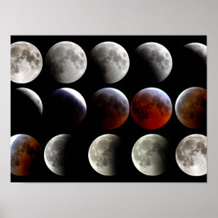 Affiche Phases de lune
