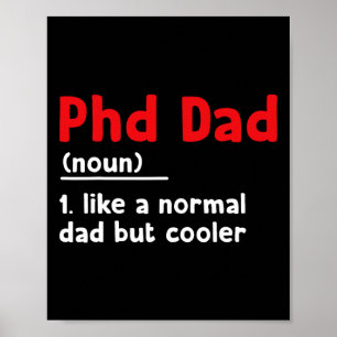 Affiche Phd Papa Définition Sarcastique Funny Graduation F