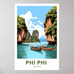 Affiche Phi Phi Thaïlande Imprimer Voyage