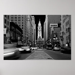 Affiche Philadelphie à l'affiche de nuit
