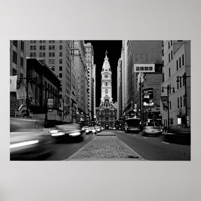 Affiche Philadelphie à l'affiche de nuit (Devant)