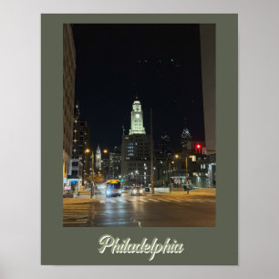 Affiche Philadelphie à l'affiche de nuit
