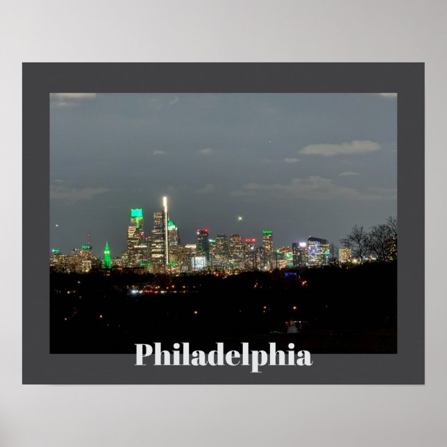 Affiche Philadelphie à l'affiche de nuit (Devant)