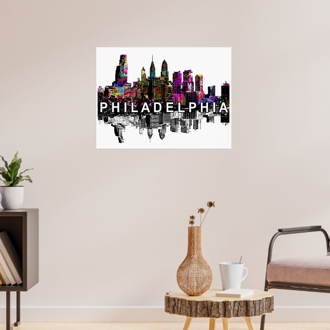 Affiche Philadelphie, Pennsylvanie en graffiti (Salon 3)