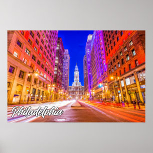 Affiche Philadelphie, Pennsylvanie, USA