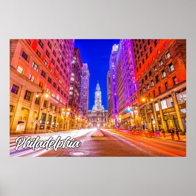 Affiche Philadelphie, Pennsylvanie, USA (Devant)