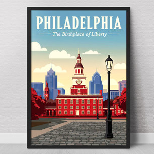 Affiche Philadelphie vintage