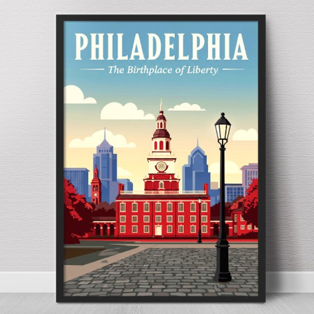 Affiche Philadelphie vintage (Créateur téléchargé)