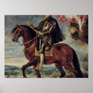 Affiche Philip II couronné par victoire, 1628