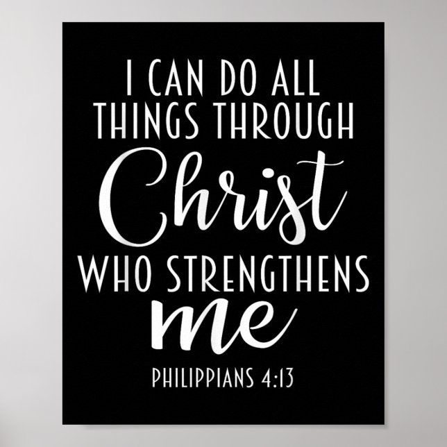 Affiche Philipans 4_13 Jesus _ I Can Do All Things Through (Devant)
